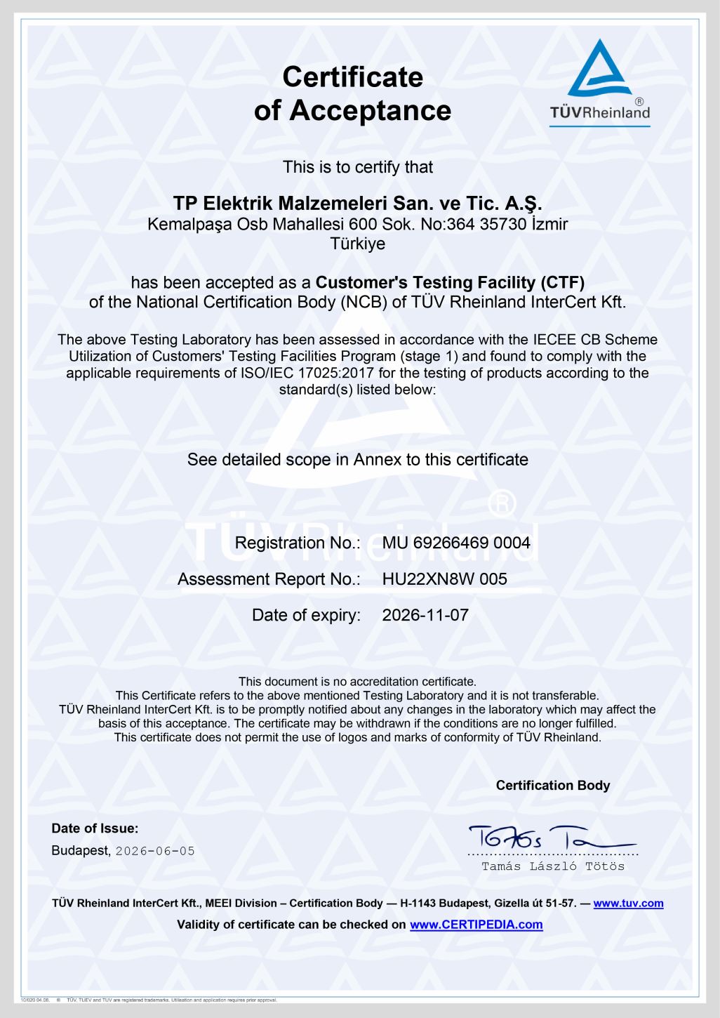 TÜV - Laboratuvar Akreditasyonu