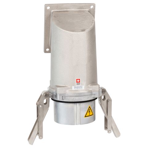 Angled Panel Mount Appliance Inlet | High Current Connectors